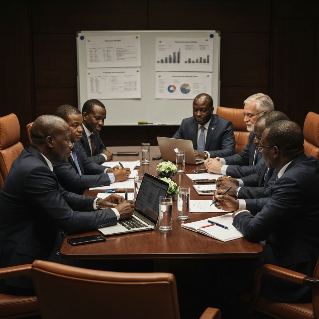 Business professionals collaborating